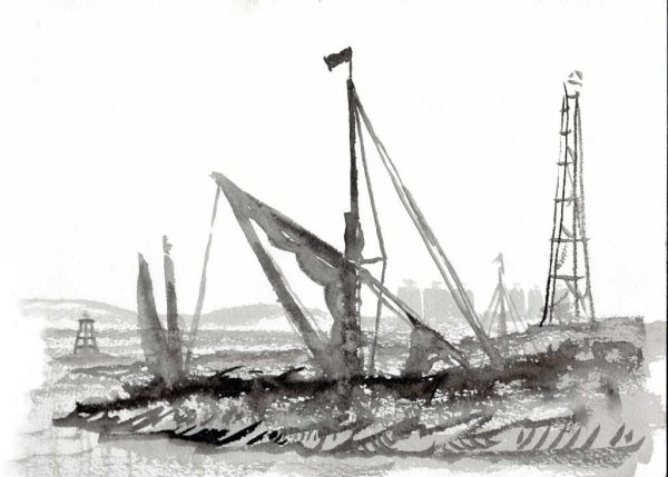 Wtw Lady Jean Up Soapy Creek Thames Sailing Barge Built 1923
